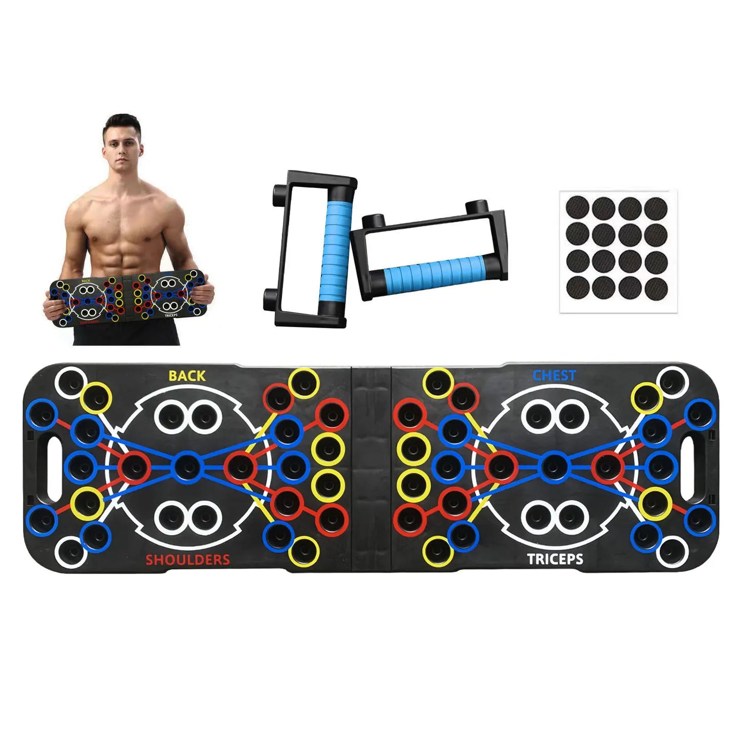 Revolutionary Portable Push-Up Board Set: Elevate Your Strength Training Anywhere!
