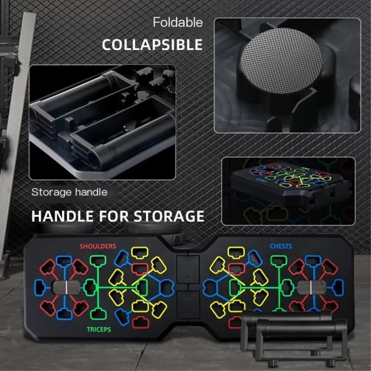 Revolutionary Portable Push-Up Board Set: Elevate Your Strength Training Anywhere!