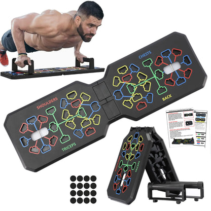 Revolutionary Portable Push-Up Board Set: Elevate Your Strength Training Anywhere!