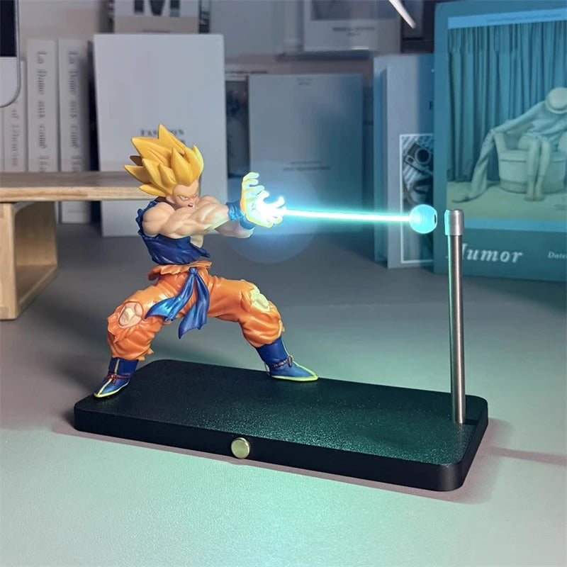 Illuminate Your Space with the DRAGON BALL Son Goku Kamehameha Night Lamp – Perfect Desktop Decoration and Birthday Gift for Anime Fans!