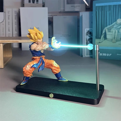 Illuminate Your Space with the DRAGON BALL Son Goku Kamehameha Night Lamp – Perfect Desktop Decoration and Birthday Gift for Anime Fans!
