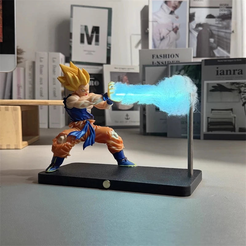 Illuminate Your Space with the DRAGON BALL Son Goku Kamehameha Night Lamp – Perfect Desktop Decoration and Birthday Gift for Anime Fans!